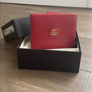 Gucci Leather French Flap Wallet